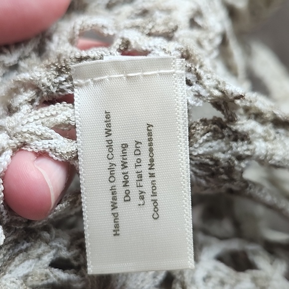 Boston Proper Daring Crochet Sweater in Light Beige - Picture 7 of 9